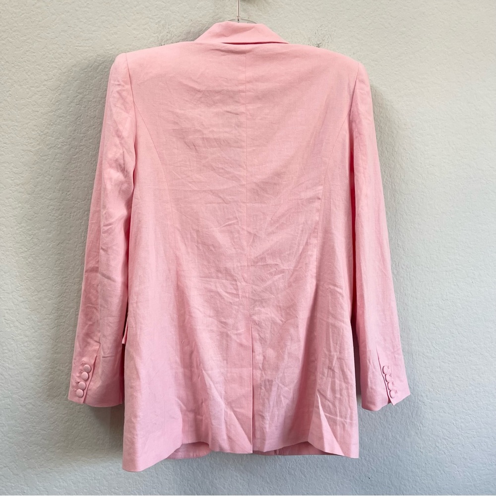 NBD Odilia Blazer Light Pink Linen Blend Size XS - Picture 3 of 5